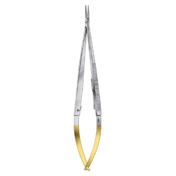 Микроиглодержатель DUROGRIP, прямой, длина 180 мм, для нитей 6/0-10/0 BM004R - фото 508491