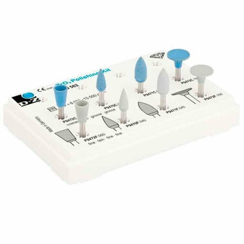 ZrO2 Polishing Kit - набор дисков для полировки диоксида циркония, врачебные, 8 шт 100563.204 - фото 514784