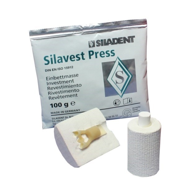 Silavest Press - прессовочная керамическая паковочная масса, коробка 5 кг (50 х 100 г) 102003 - фото 515037