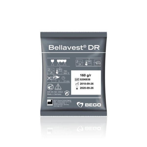 Bellavest DR - паковочный материал для сверхточного литья коронок и мостовидных протезов, 30х160 г 54862 - фото 515075