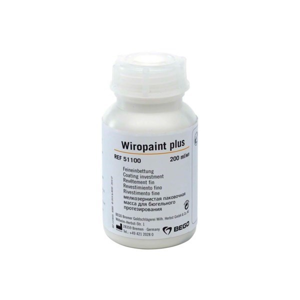 Wiropaint plus - мелкодисперсная паковочная масса для бюгельного протезирования, 200 мл 51100 - фото 515096