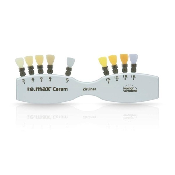 IPS e.max Ceram Shade Guide ZirLiner - цветовая шкала 597069 - фото 515110