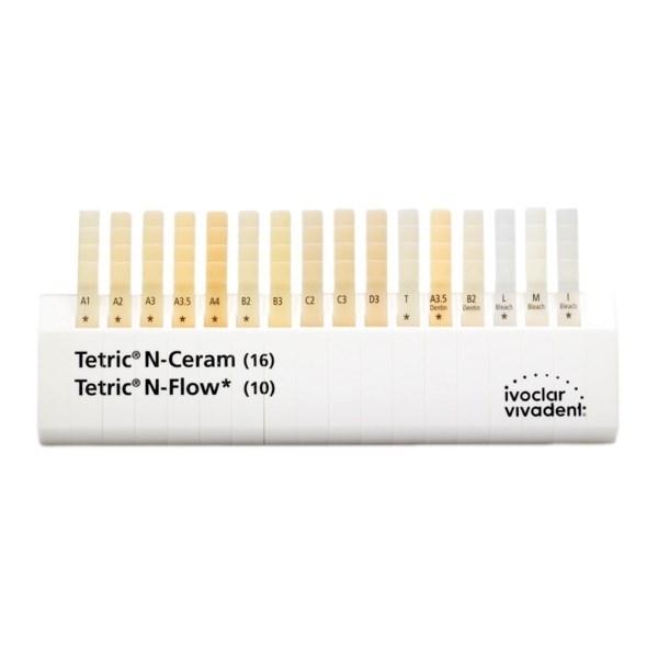 Tetric N-Family Shade Guide - расцветка для композитного материала Tetric N-Ceram 604023AN - фото 515159
