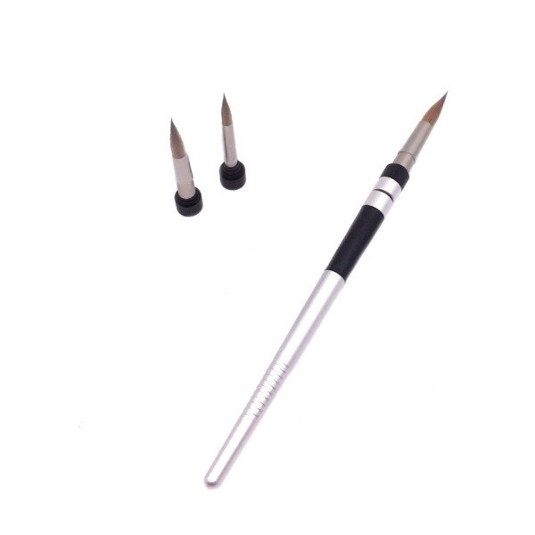 Spring Brush Kit - набор кистей, серебристый (рукоятка + 3 наконечника: 4, 6, 8) 100-2000 - фото 515290