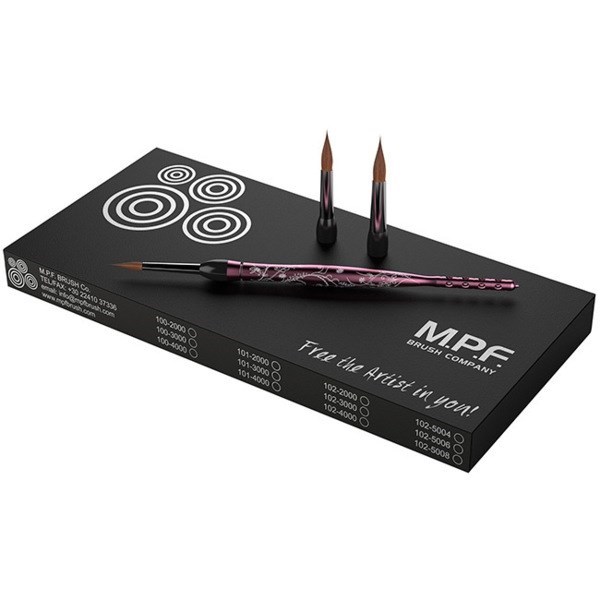 Optimum Brush Kit Ladies - набор кистей, розовый (рукоятка + 3 наконечника: 4, 6, 8) 103-1000 - фото 515347
