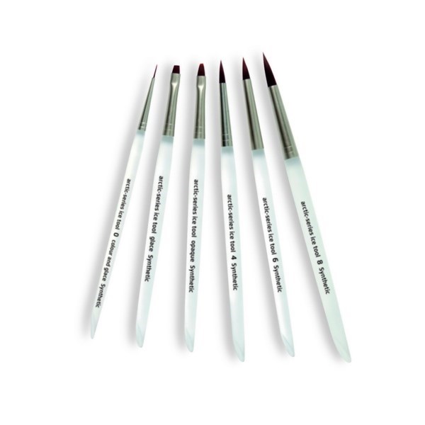 Asssortment Synthetic Brushes "Arctic Series" - набор кистей для керамики, синтетическая, арктическая серия, 6 шт 09-3580 - фото 515383