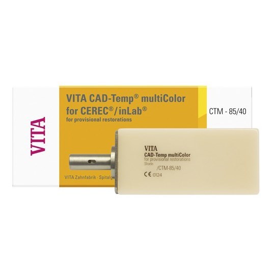 VITA CAD-Temp multiColor for CEREC/inLab, CTM-85 - композитные блоки из акрилатполимера для изготовления временных реставраций (цвет на выбор), 1 шт EC4*M2TM85401 - фото 516048