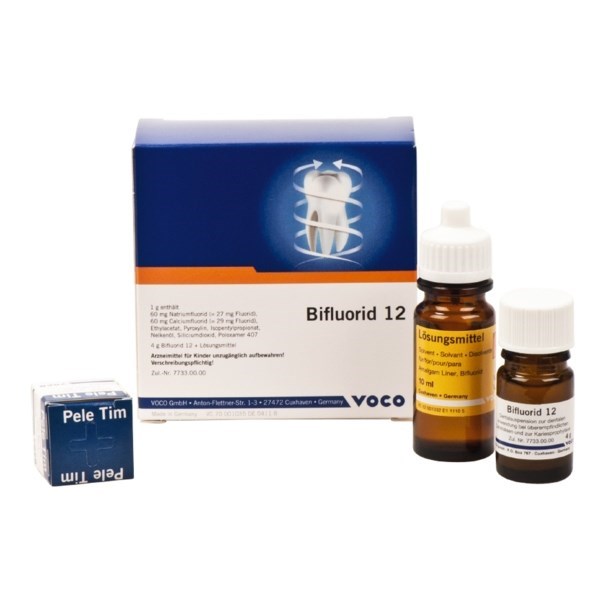 Bifluorid 12 - лак изоляционный для фторирования, набор с растворителем, 4 г VOCO1035 - фото 516530