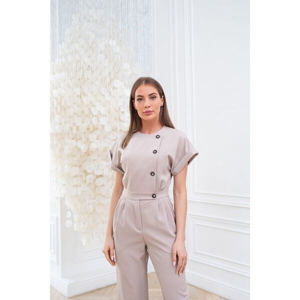 Комбинезон женский Beauty, бежевый, 42-44 DRN277-BEG-44 - фото 517609