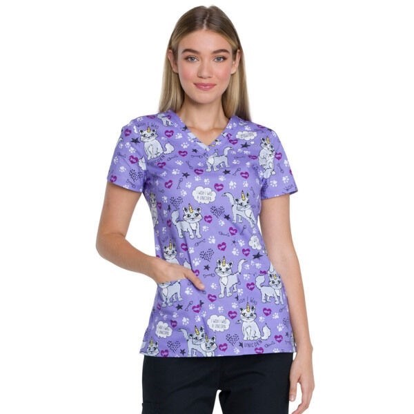 Топ женский Dickies DK708, кошки-единорожки, XS DK708-WIUN-XS - фото 518405