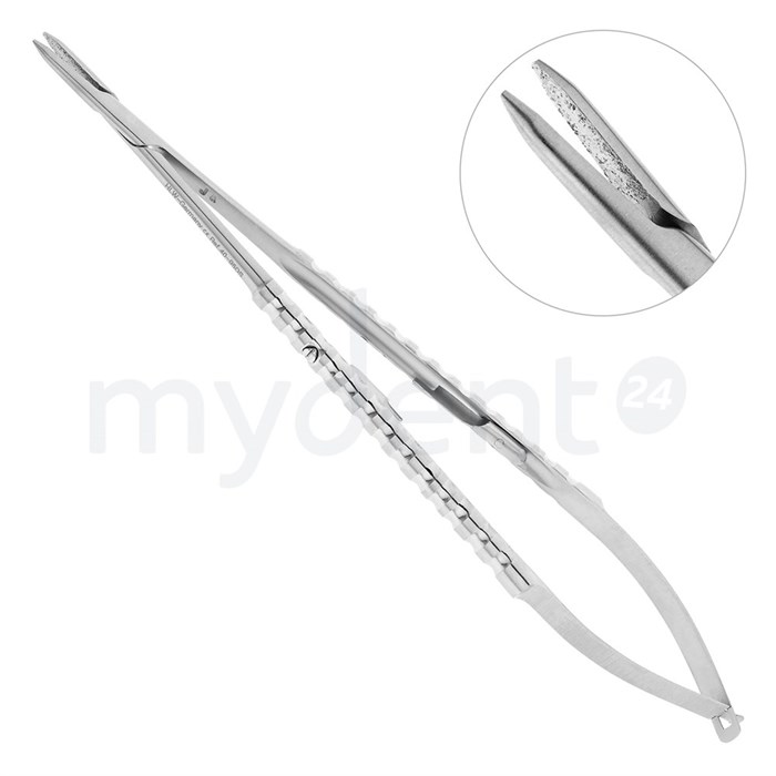 Иглодержатель хирургический прямой Micro-Nadelhalter , 18 см, 40-95DS* 40-95DS - фото 527596