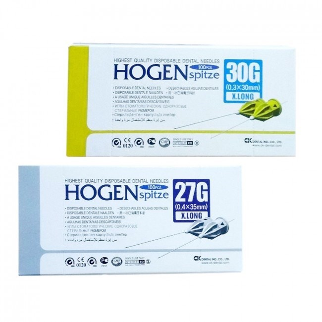 Иглы стоматологические одноразовые Hogen Spitze, типоразмер 27G, 40 мм, 100 шт, 2740 2740 - фото 529008