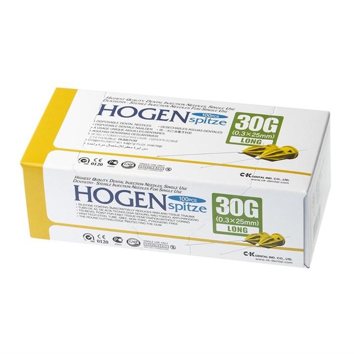 Иглы стоматологические одноразовые Hogen Spitze, типоразмер 30G, 25 мм, 100 шт, 3025 3025 - фото 529772