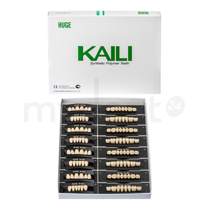 Зубы акриловые Kaili 28*1/ B3, T2 1 уп. (4 гарн.), B3T2/L2/30_Kaili B3T2/L2/30_Kaili - фото 529820
