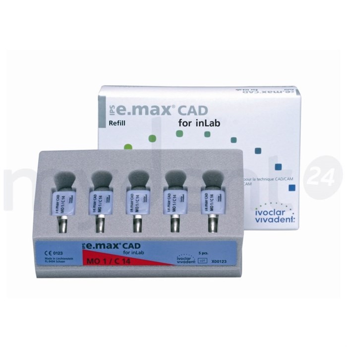IPS e.max CAD for inLab MO 3 C14/5 pcs 596800 - фото 530072