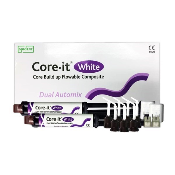 Core it —  композитный материал двойного отверждения, белый, шприц 10 г х 2 шт 2111WH - фото 531225