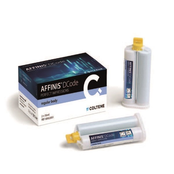 AFFINIS DCODE regular body - слепочная масса (2 слой), 2х50 мл + 12 смесителей 60022051 - фото 531344