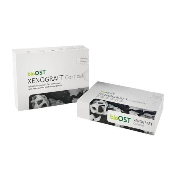 XENOGRAFT Cortical - гранулы с коллагеном (100% кортикальный слой), 0,5-1,0 мм, 1,0 сс XCr-1-1 - фото 531391