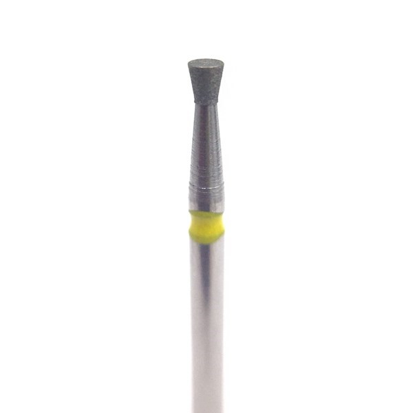 Бор алмазный 805EF FG, обратный конус, D=1,6 мм, L=1,5 мм, желтый 806.314.012.504.016 - фото 531892