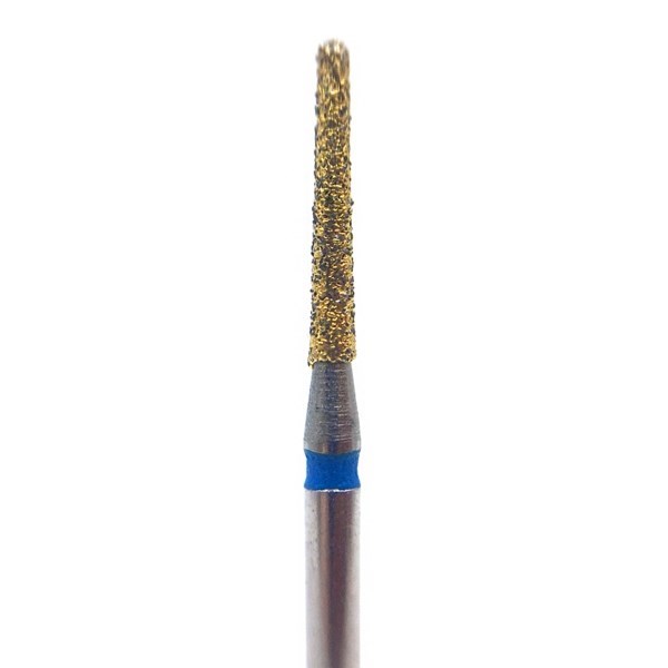 Бор алмазный 850Q FG, GOLD Line, конус закругленный, D=1,2 мм, L=8,0 мм, синий 806.314.198.524.012_Q - фото 531949