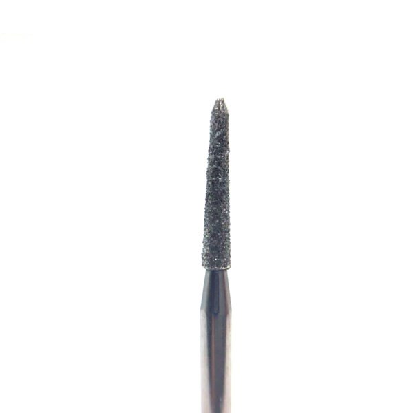 Бор алмазный 878K, конус (135 градусов), D=1,6 мм, L=8 мм, турбинный наконечник, стандартный хвостовик, красный (μ=45 мк) F878K/016 - фото 532323