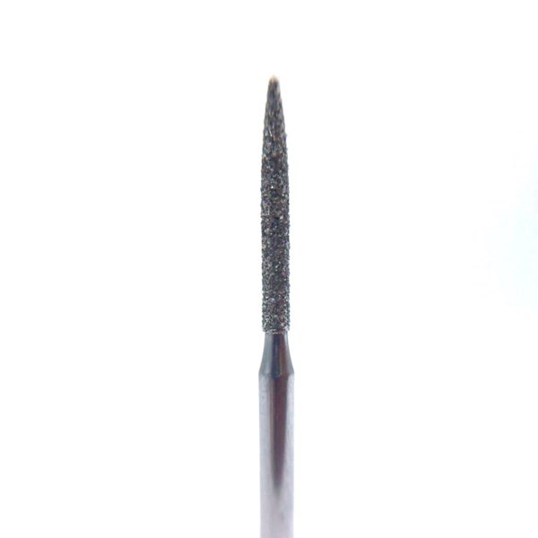 Бор алмазный 863, пуля (острая топеда), D=1,4 мм, L=10 мм, турбинный наконечник, стандартный хвостовик, черный (μ=150-180 мк) SG863/014 - фото 532560