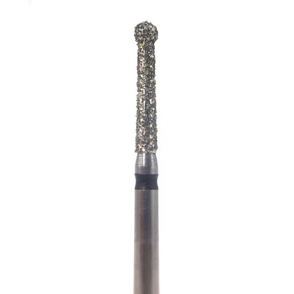 Бор алмазный 802LSG FG, шаровидный с воротником (удлиненный), D=1,6 мм, черный 806.314.494.544.016 - фото 532633