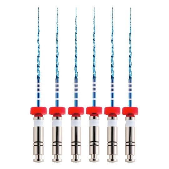 UltraFiles Blue (Heat Activation) - машинные файлы, 31 мм, конус .06, №15, никель-титан, 6 шт 1890631015 - фото 533454