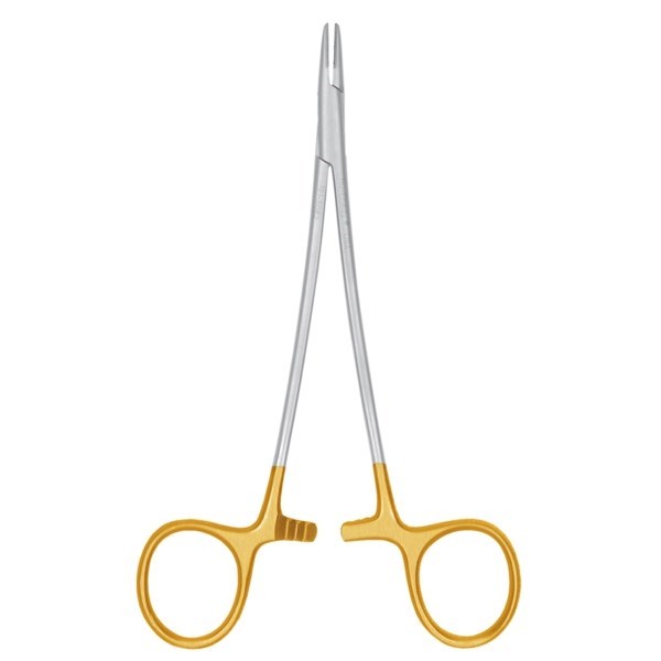 Иглодержатель Micro Vascular #5082, Perma Sharp, гофрированный, 15 см NH5082 - фото 534549