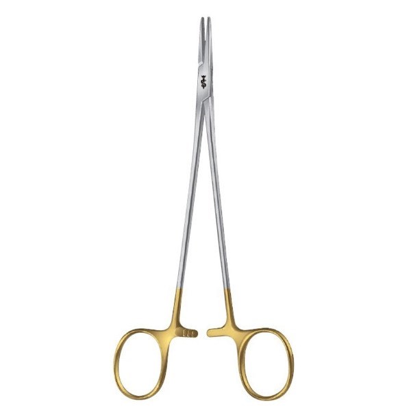 Иглодержатель по DE BAKEY, DUROGRIP, длина 180 мм, для нитей 4/0-6/0 BM035R - фото 534622