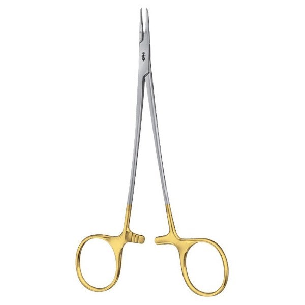 Иглодержатель по RYDER, DUROGRIP, тонкий, длина 175 мм, для нитей 6/0-10/0 BM056R - фото 534624