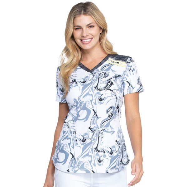 Топ женский Dickies DK602, серые узоры, S DK602-MRMB-S - фото 538965