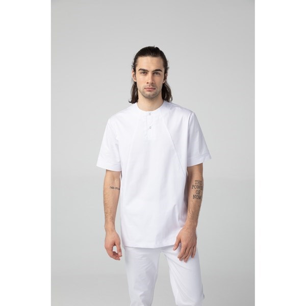 Туника мужская на 2-х кнопках, белый, 50 DRN530-WHT-50 - фото 543460