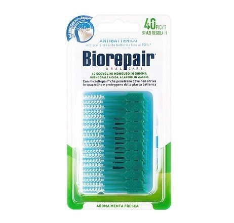 Ершики одноразовые Biorepair Scovolini Monouso in Gomma Regolari мягкие стандартные, 40 шт PM5717 - фото 545600