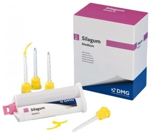 SILAGUM MEDIUM (2КАРТРИДЖА Х 50МЛ) КОРРИГИРУЮЩИЙ ОТТИСКНОЙ МАТЕРИАЛ 909716, DMG 00000001942 - фото 545883