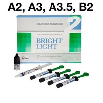 Bright Light НАБОР: 4 шприца х4,5г. (А2,А3,А3,5,В2), Etching gel 3мл., Single bonding 3мл., принадлежности /DMP 1231912820