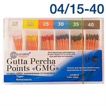 Штифты гуттаперчевые конусные GMG 04/15-40, 60шт., Tianjin Gapadent 1231914037
