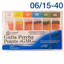 Штифты гуттаперчевые конусные GMG 06/15-40 (60шт), Tianjin Gapadent 1231913797