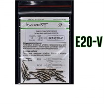Штифты титановые Ikadent IKT-E20-V Под металлокерамику (24 шт) d=1.2|2.5 L=7.7+4.3 0000910708