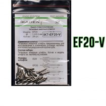 Штифты титановые Ikadent IKT-EF20-V Под металлокерамику (24 шт) d=1.2|2.5 L=7.7+4.3 0000910709