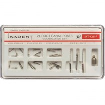 Штифты титановые Ikadent IKT-X15-F (С05 х 4, D05 х 4, С20 х 4, D20 х 4, D25 х 4, GF25 х 4, развертка х 2, фреза торцевая, ключ инстументальный) 0000910704