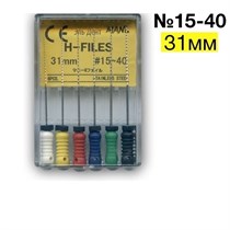 H-Files №15-40 (31мм), 6шт MANI 00000001778