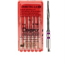 Unimetric калибровочный дриль №008 (6шт.) 2 полосы, фиол., Maillefer 00000001055