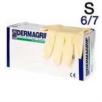 Перчатки латексные DERMAGRIP S (6/7) 100 шт 0001910698
