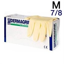 Перчатки латексные DERMAGRIP М (7|8) 100 шт 0001910691