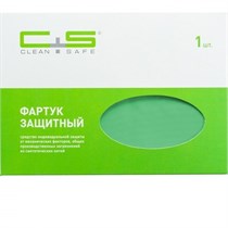 Фартук нейлоновый Зеленый с зажимами Clean+Safe, Medium 70х100см 1231912321