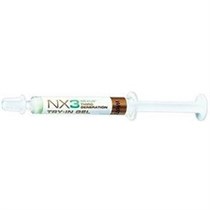 NX3 33658  Гель пробный, шприц 3г, Прозрачный, для цемента стоматологического. Kerr 0001915692