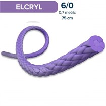 ELCRYL (ЭЛКРИЛ) 6-0 75 см 13 мм 3/8, обратно-режущая, 12 шт фиолетовый 1231915625