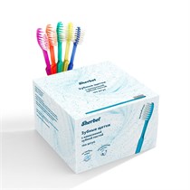 Зубная щетка с нанесенной зубной пастой Sherbet", упаковка 100 штук, 01-000001 01-000001