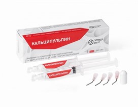 Кальципульпин - подкладка на основе гидроксида кальция, 2 шприца по 2,5 г. 11-07-01000
